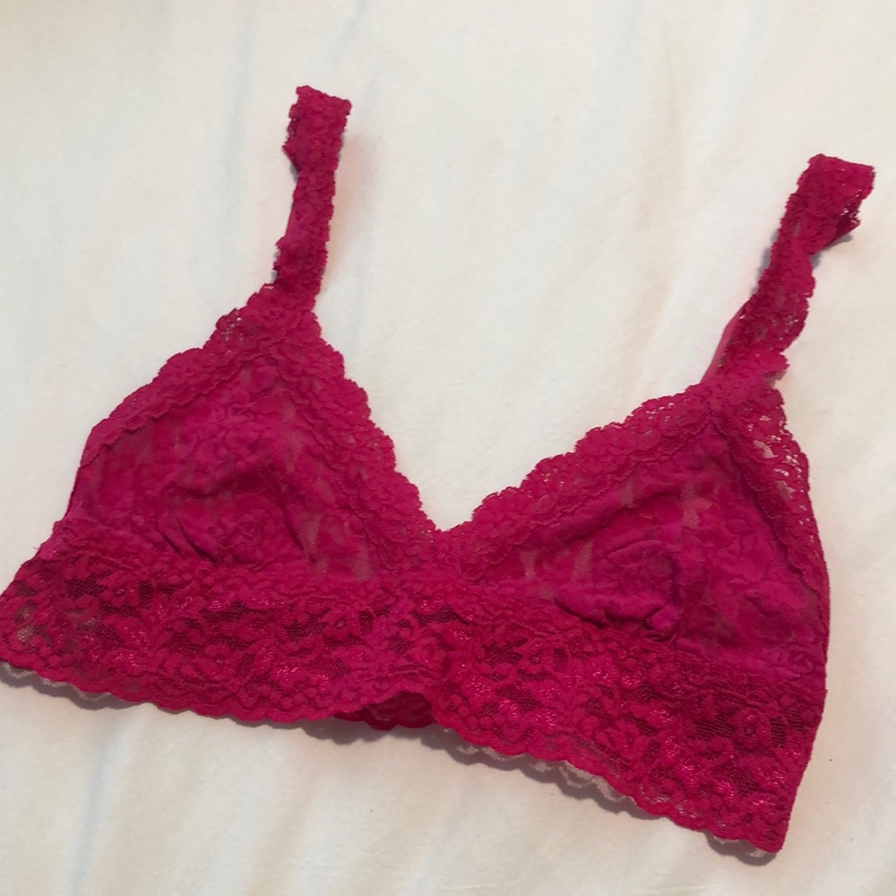 Hot pink hanky lanky bralette